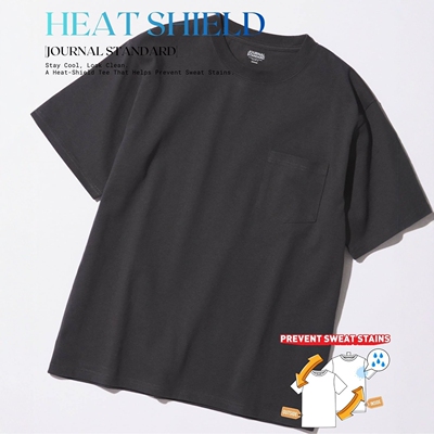 26春夏 JOURNAL STANDARD / HEAT SHIELD 隔热防汗渍T恤 2000