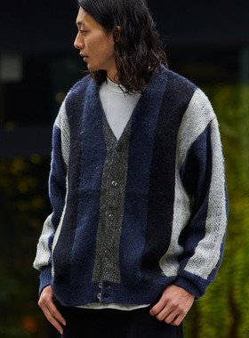 【4折现货】FREAK'S STORE 宽松条纹针织开衫 0816