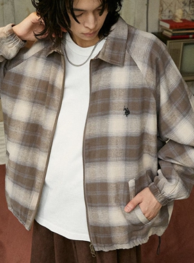 【7折】U.S. POLO ASSN. 刺绣灯芯绒宽松拉链夹克 男女款 0009