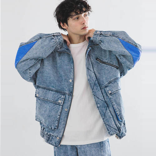RAGEBLUE牛仔宽松夹克外套