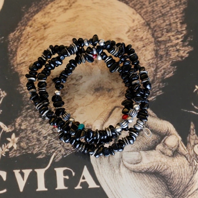 amp japan / Tumble Stone Long 不规则天然石项链 16AHK-455