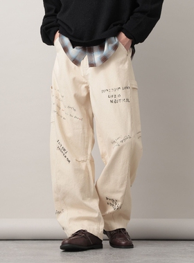 东京胖黄瓜日本代购 RAGEBLUE 12oz牛仔布工装裤 637744