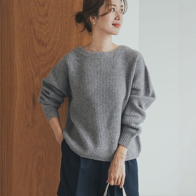 【8折】东京胖黄瓜  DOORS 汉密尔顿羊毛圆领针织衫 DRA7-22E104