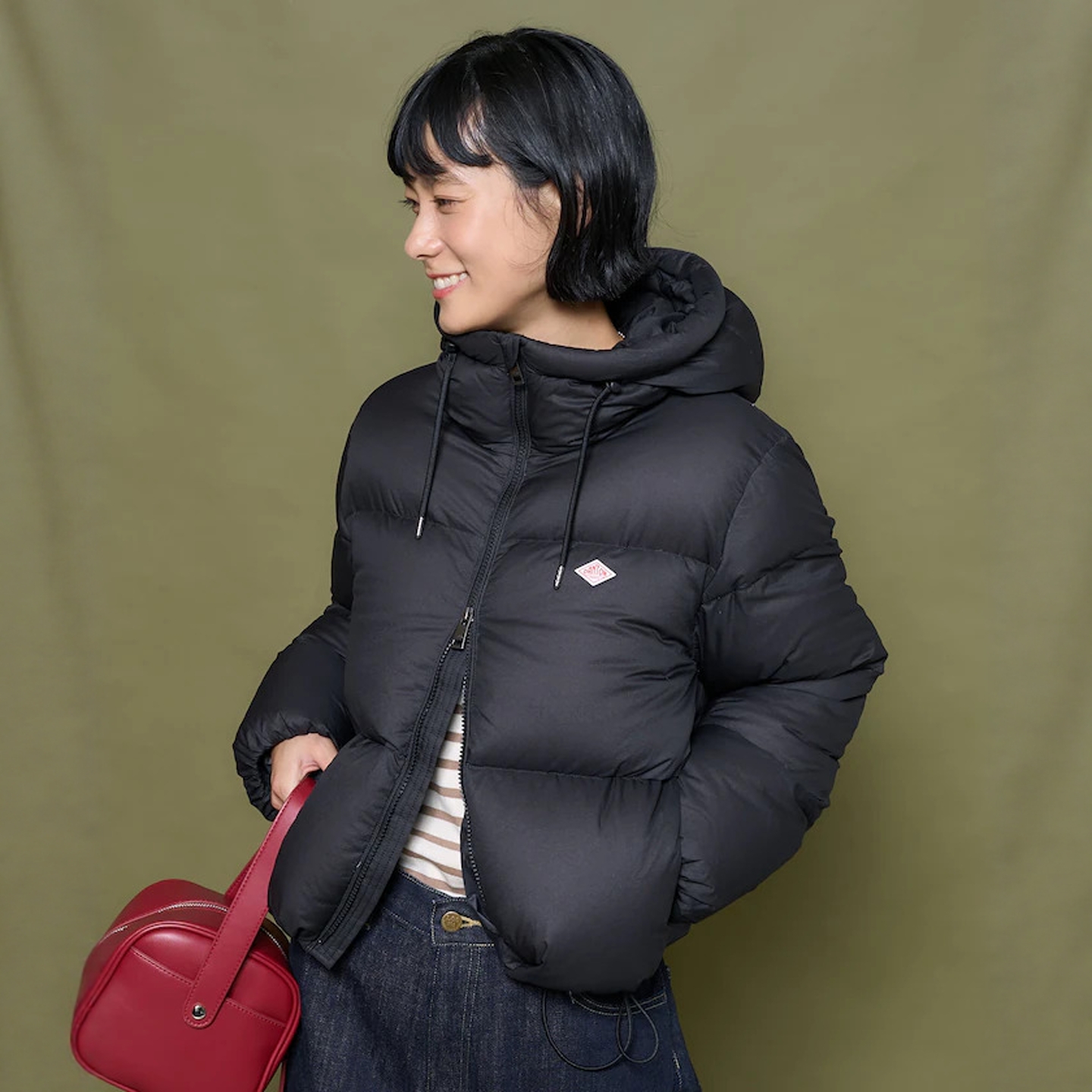 25秋冬 DANTON x FREAK'S STORE 防撕裂尼龙短款羽绒服 DT-A0706