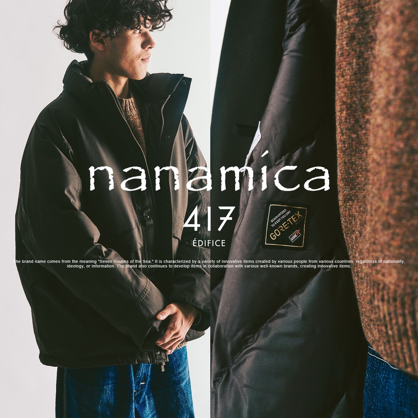25秋冬 nanamica x 417別注 GORE-TEX 防水羽绒夹克 男款 0042
