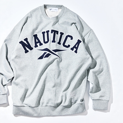 【65折】NANGA x Reebok 刺绣重磅宽松圆领卫衣 男款 0070