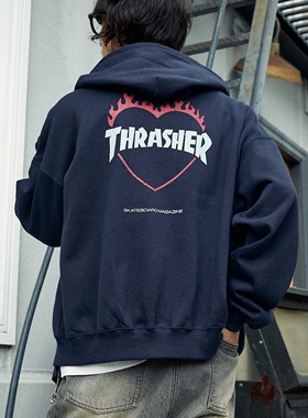 【7折】THRASHER x FREAK'S STORE / HEART LOGO 拉链帽衫 0004