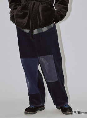 日本代购 J.S.Homestead 灯芯绒贴布休闲裤 6000