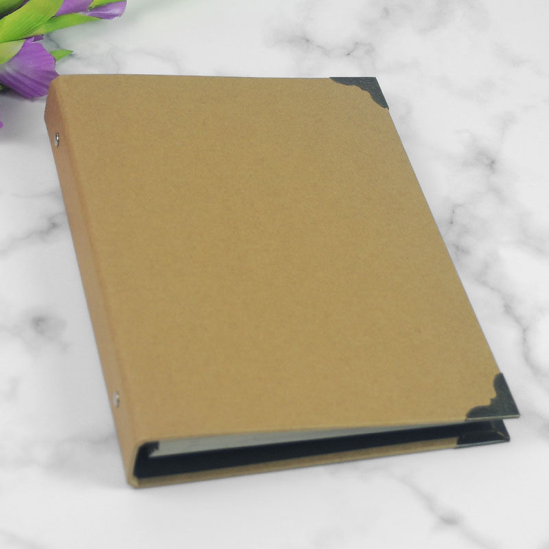 巧印像复古纸面活页手账DIY覆膜粘贴相册本影集档案创意礼品包邮