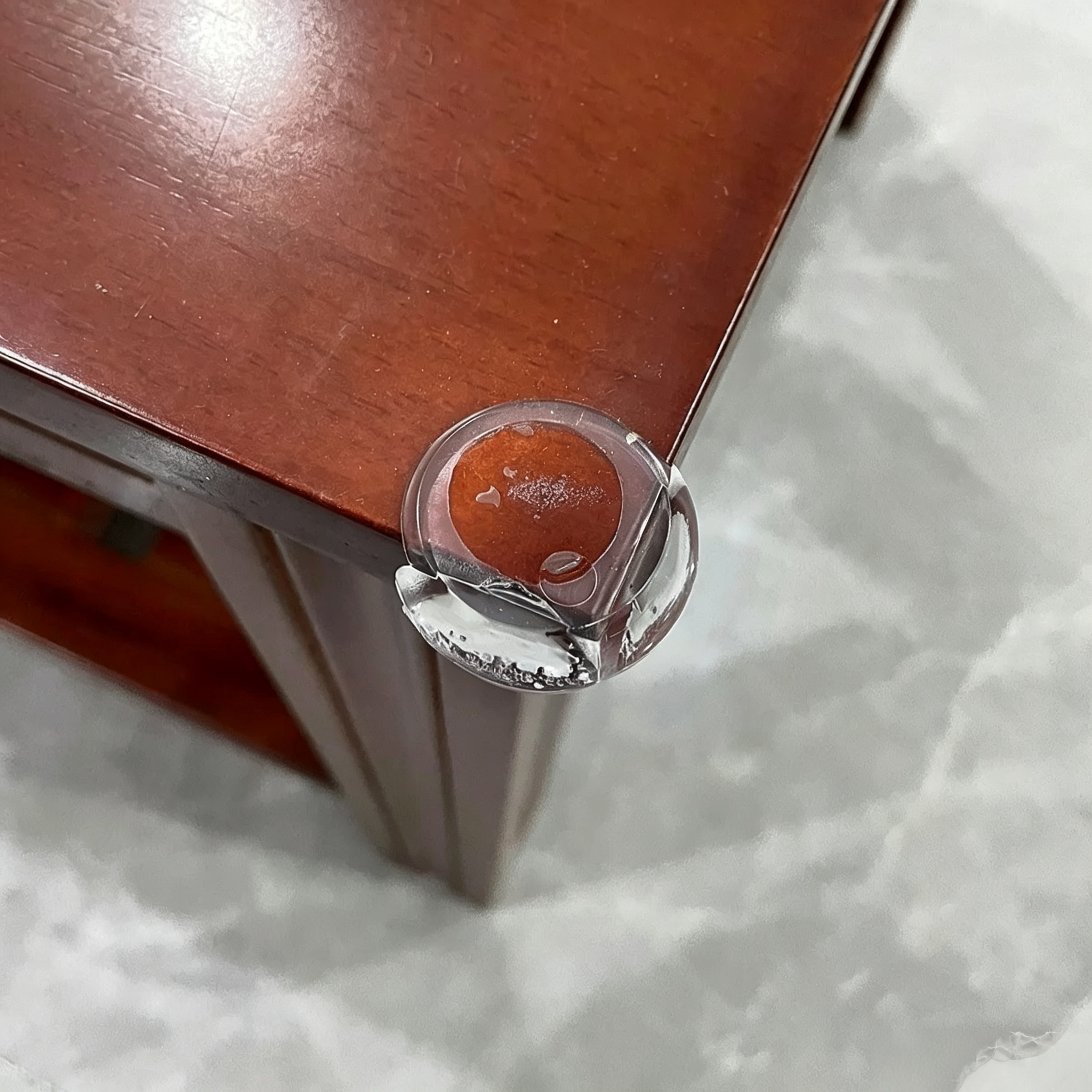 球形防撞胶垫圆形透明护角保护