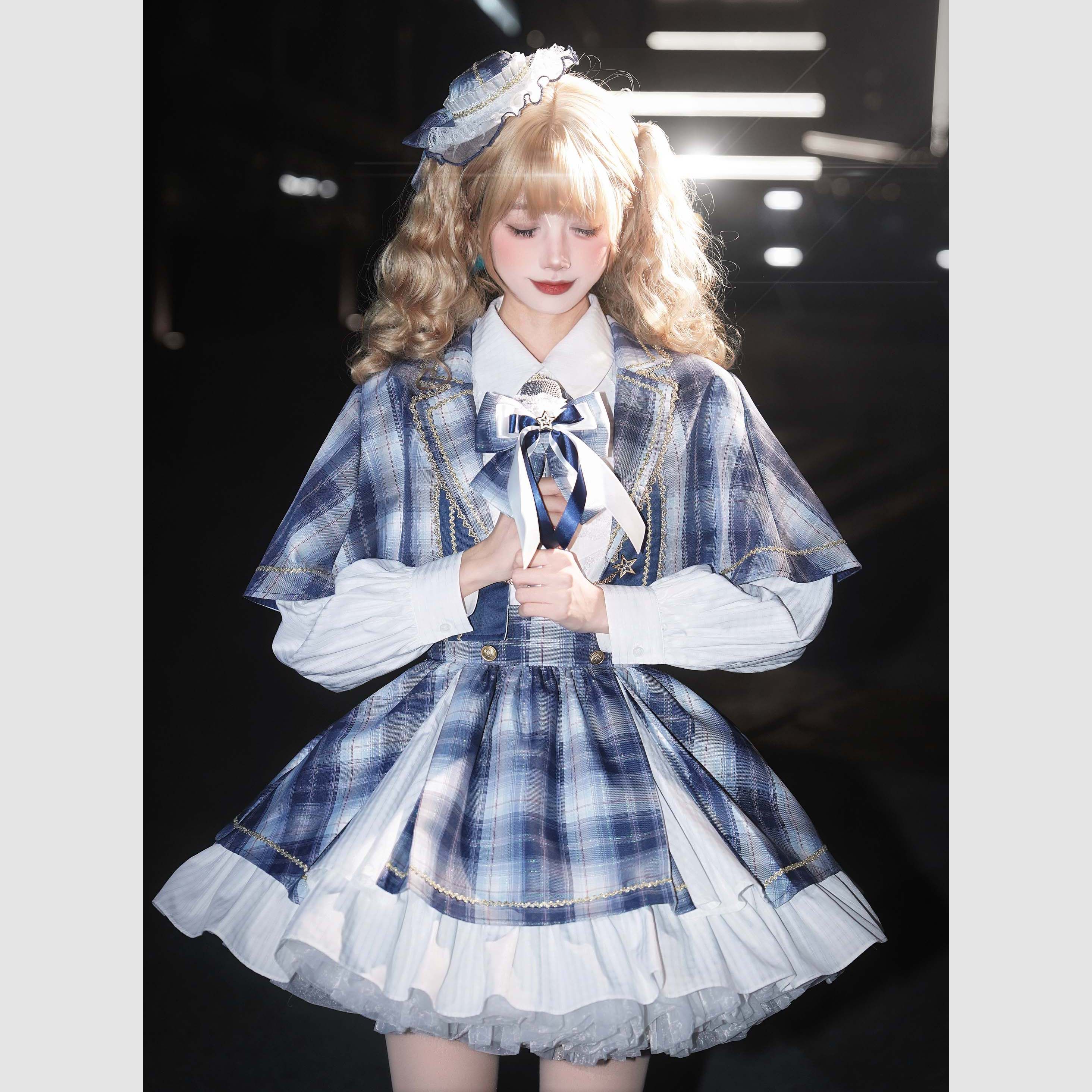 啦啦酱 星光小偶像 日系打歌服偶像斗篷三件套表演cos洛丽塔地偶