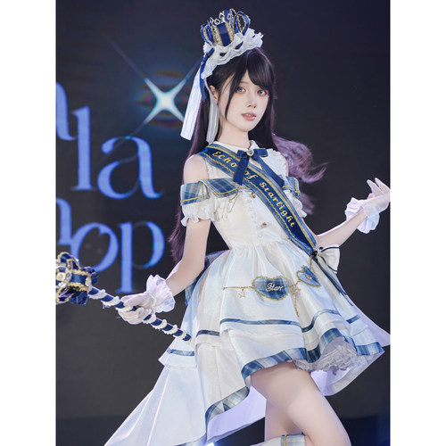 啦啦酱 星光回响 原创日系打歌服偶像全套拖尾表演cos地偶套装