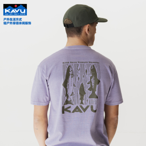 Kavu纯棉男女短袖圆领T恤