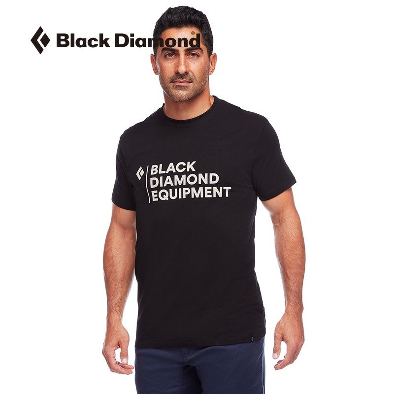 black diamond黑钻bdstacked logo tee男款层叠图标t恤730053