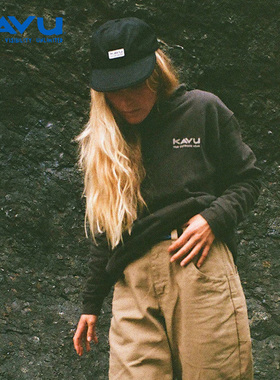 kavu 套头连帽卫衣印花抓绒套头杉秋冬户外休闲百搭男女潮