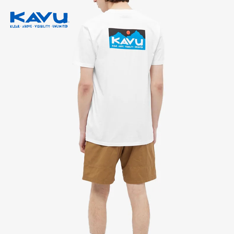 KAVU特色春时尚印花有机棉T恤