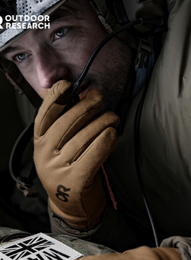 Outdoor Research OR抓绒手套男登山户外骑行保暖防风可触屏手套