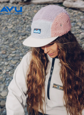 kavu 毛绒雷锋帽女冬季氛围感羊羔绒户外滑雪防寒加厚帽子1194