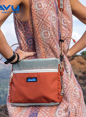 kavu 斜挎包情侣男女运动户外骑行胸包防水小挎包可调节9469