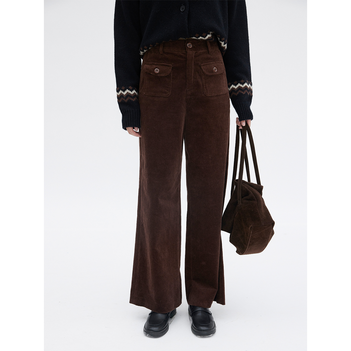 HeyDress复古灯芯绒休闲裤