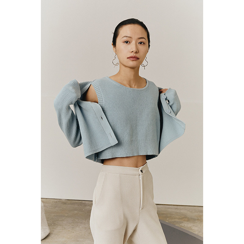 【1】纯棉针织马甲背心女早春新款圆领短款外穿无袖坎肩外搭,女装/女士精品,马夹,淘宝优惠券,粉丝福利购,淘宝优惠卷