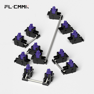 FL·ESPORTS/腹灵V5钢板星紫卫星轴自润高顺滑客制化机械键盘大键