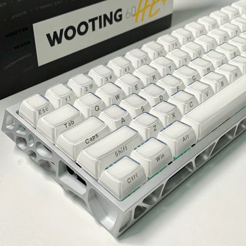 水晶果冻白色侧刻键帽