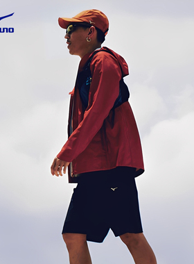 Mizuno美津浓25秋冬新款西湖跑山赛男女防风防水梭织夹克J2CE56X1