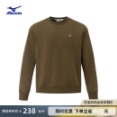Mizuno美津浓秋冬新款 HERITAGE系列 男女纯色宽松纯棉套头衫 卫衣