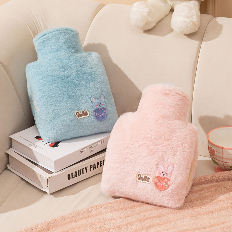 热水袋注水加厚防爆暖腰热敷宫腹肚子暖手宝大小号女学生毛绒可爱