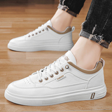 男鞋秋季小白皮鞋2025新款男士运动软底休闲板鞋1625P50，男鞋运动鞋，四季服饰