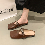 法式浅口小皮鞋女2025新款夏季配裙子晚晚豆豆孕妇凉鞋GL6622P60，男鞋运动鞋，四季服饰