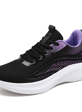 黑色运动鞋女夏季透气网面薄款软底不累脚防滑上班AC-PRD8838P80