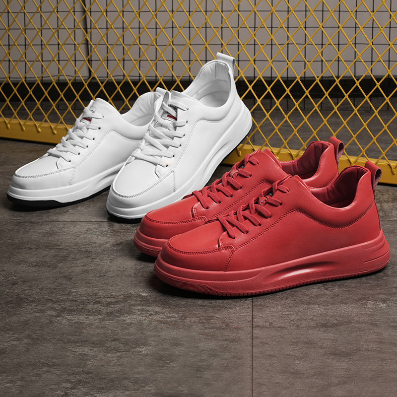 本命年红色男鞋2025新款冬季跑步运动鞋青少年休闲2883-1P140，男鞋运动鞋，四季服饰