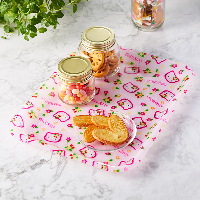 日本进口斯凯达HELLOKITTY凯蒂猫创意长方形茶具塑料茶盘餐盘托盘|ruв категории посуда, чайный сервиз, чайный поднос - от Buy2taobao.com для оказания профессиональной услуги покупки агента Taobao