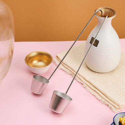 日本进口佐藤金属18-8不锈钢家用手提式盛酒器打酒勺酒吊打酒器 - 封面