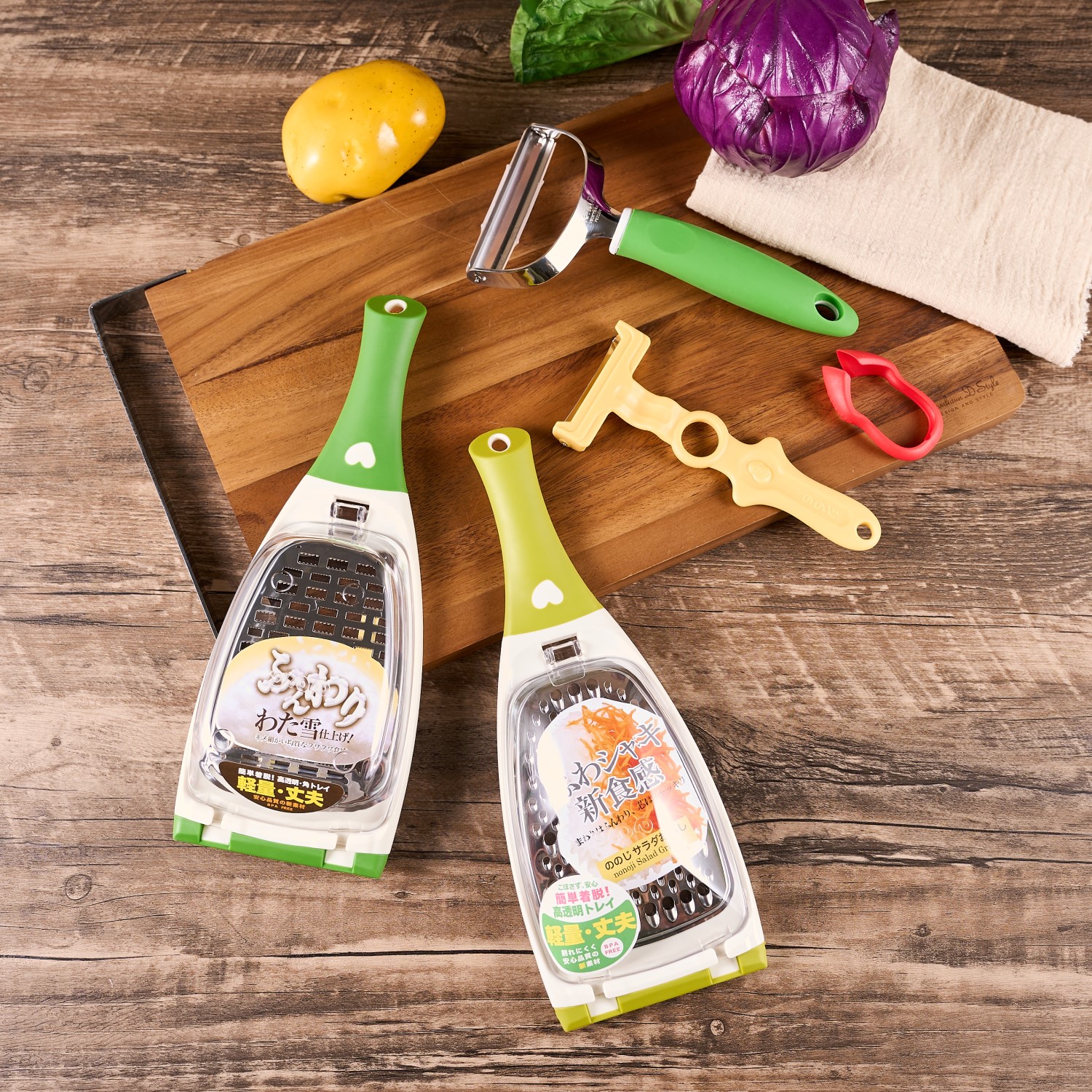 日本进口不锈钢多功能切菜器