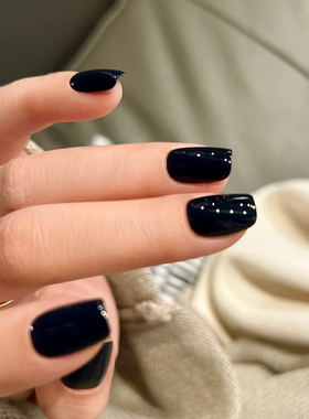 环保指甲油黑色白色指甲油持久不掉色 深色不可剥带闪纯黑纯白