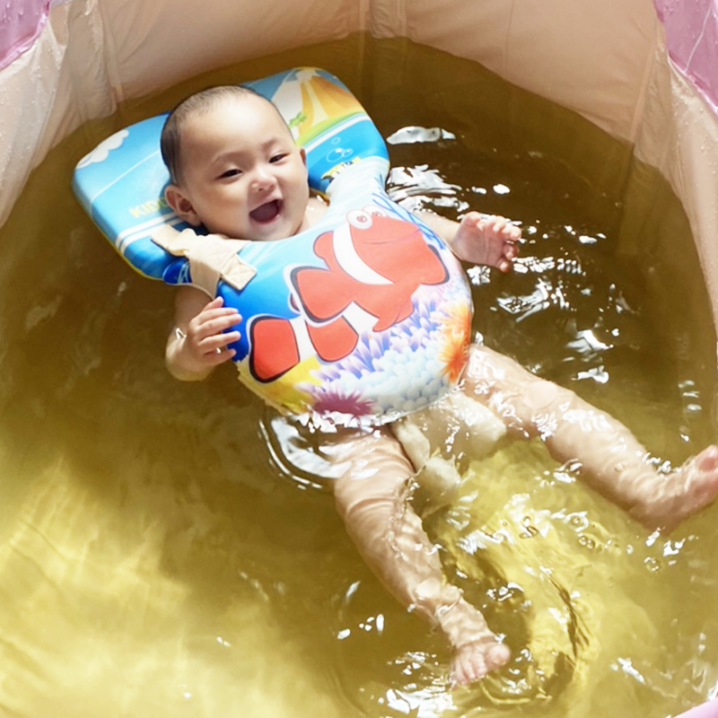 KS初生婴儿幼儿宝宝游泳浮力背心救生衣更安全舒适洗澡脖圈趴圈-封面