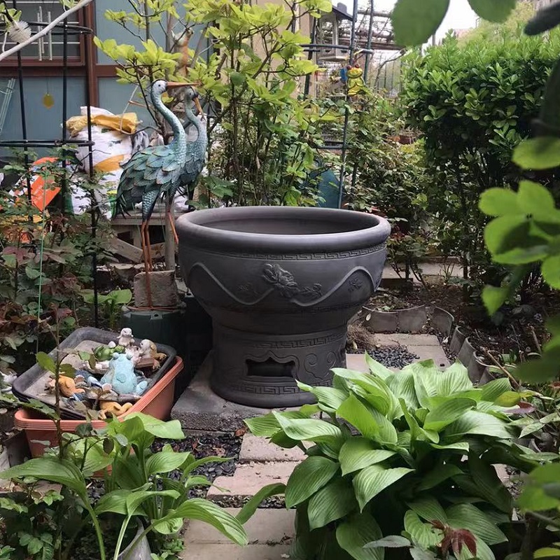 陶瓷客厅景观睡莲乌龟缸