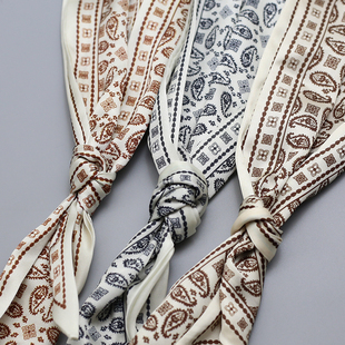 细款丝巾发带女生复古民族风蝴蝶结绑发飘带服饰发饰包包丝带绸带