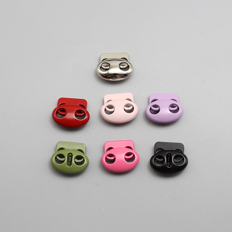 彩色猪鼻扣子金属弹簧扣裤头卫衣松紧带调节卡扣止绳裤脚收口钮扣