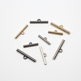 辅料配件 一字棍钮扣长条小扣子细圆柱形百搭金属棍子扣链条扣服装