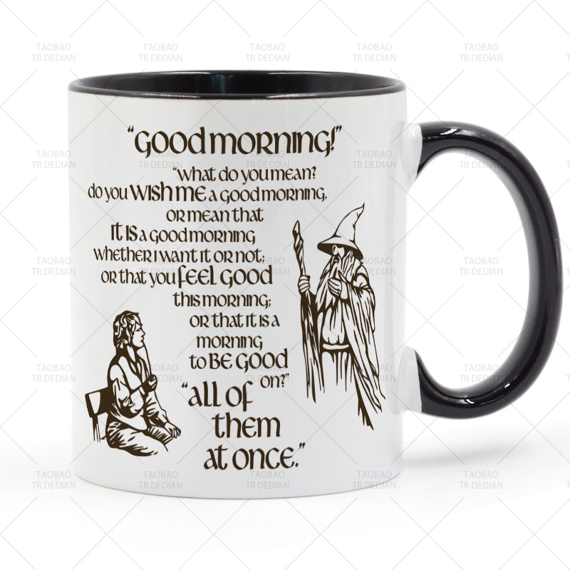 霍比特人  Good Morning Bilbo 早安，比爾博 陶瓷馬克杯水杯杯子