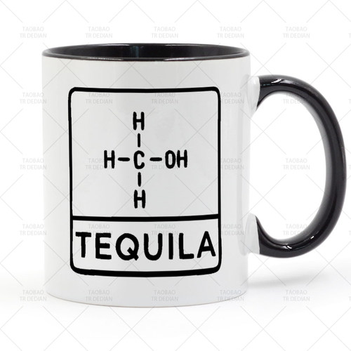 TEQUILA Chemistry Formula 龙舌兰酒化学公式 陶瓷马克杯水杯