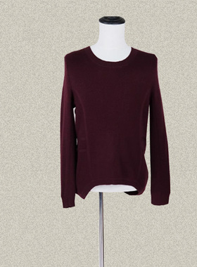 桀* J*eor 男装正品 圆领长袖弧形摆春秋冬提花针织衫毛衣 42209