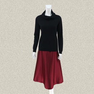 打底衫 lazar 堆堆领高领女秋冬全羊毛针织衫 2AWG543 正品 森系列