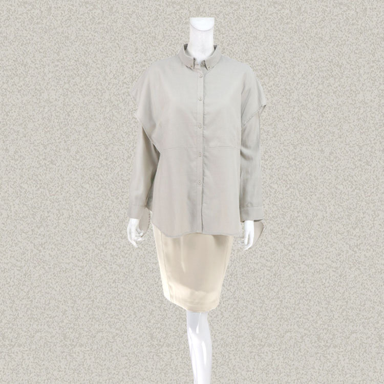 V*VA HE*RT 正品 舒适OL女春秋莱赛尔/棉假两件衬衫上衣 40206 XL