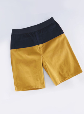 J*eor 男装正品 橡筋腰拼色97.8%棉弹力休闲短裤六分裤中裤 43602