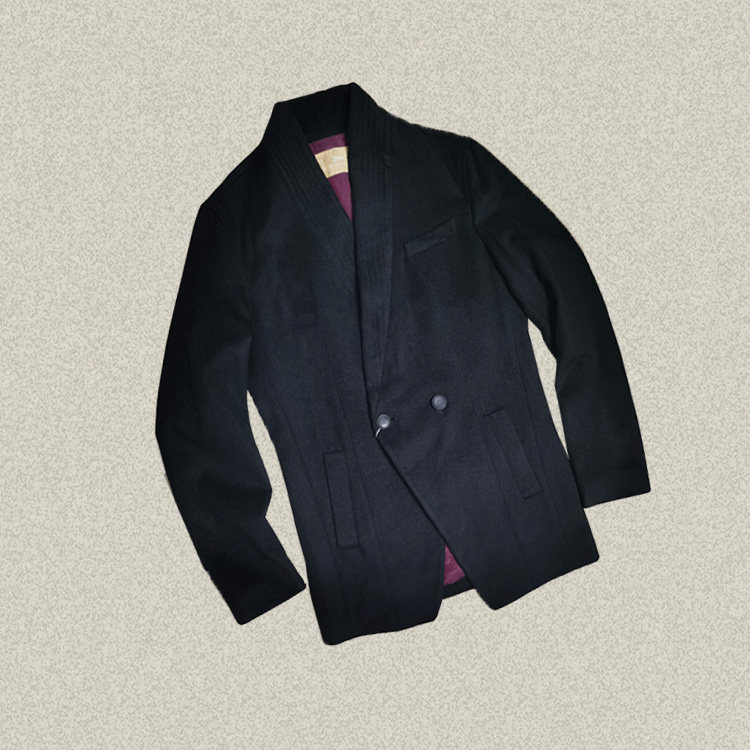 桀A jie*r 男装正品 青果领春秋冬羊毛薄呢西装外套男西服 41202